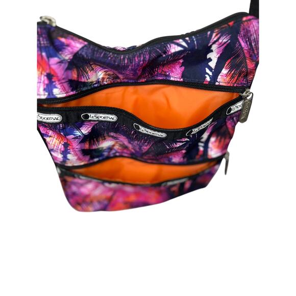 LeSportsac Maui Kylie Crossbody Shoulder Bag Pink Purple NWOT - Picture 3 of 7